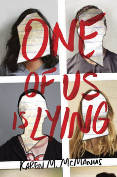 book cover for One of us is lying