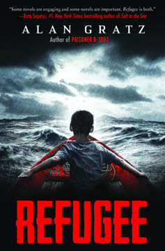 illustrated book cover for Refugee