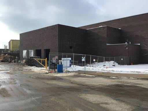 photo of construction underway at Eastern High School