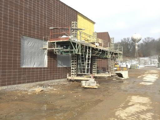 photo of construction underway at Eastern High School