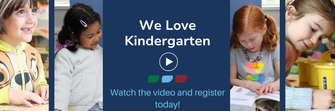 4 different kindergarten students