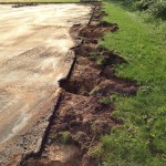 Image of construction at tennis court