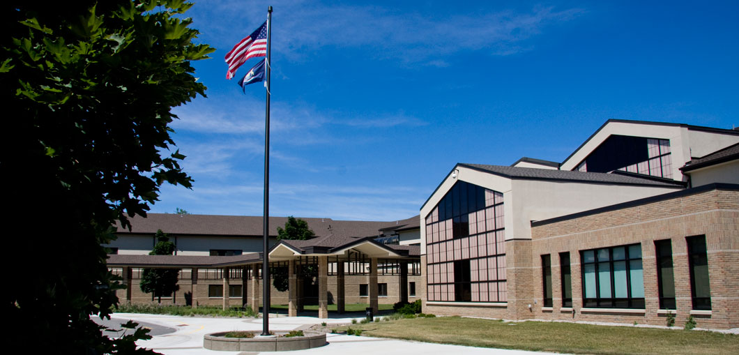 Front entrance of Meadow Brook Elementary