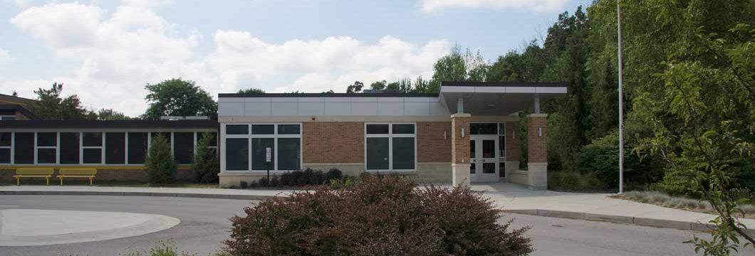 Front entrance of Collins Elementary