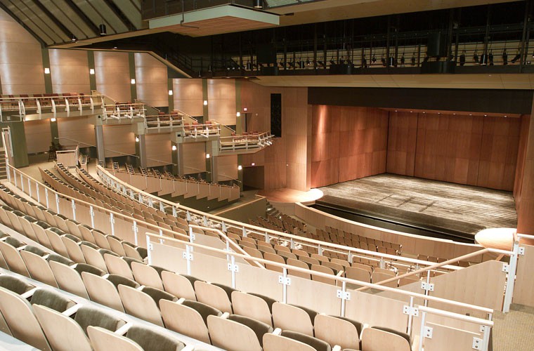 photograph of the auditorium at Forest Hills Fine Arts Center