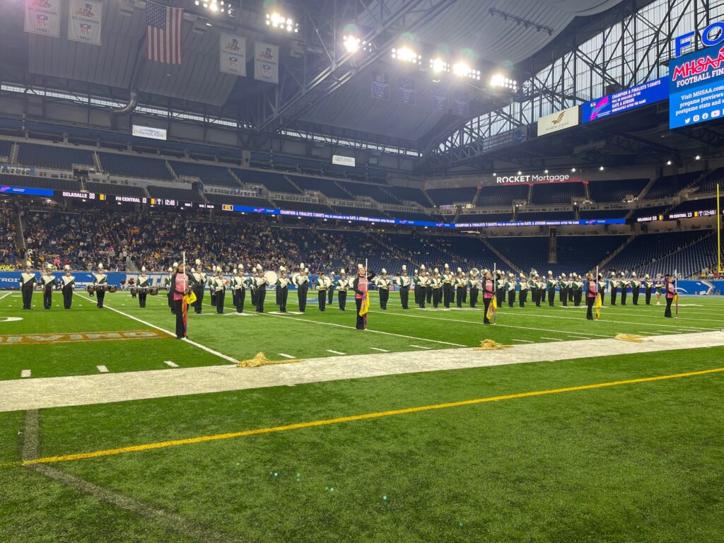 FHC Marching Band performs at Ford Field Fine Arts Forest Hills