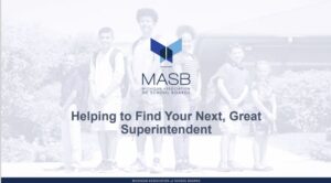 MASB logo with children in the background