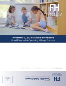 children sitting on the floor 2023 absentee voter mailer cover