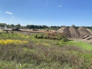 more dirt in a field