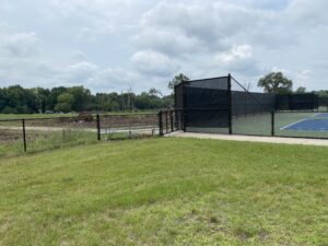 fencing near a tennis court