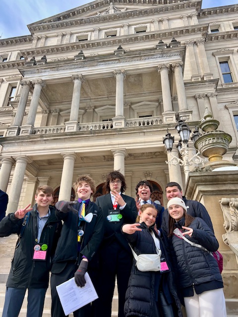 FHE Delegation in front of the Capitol