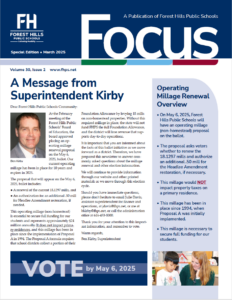 front page of the election focus