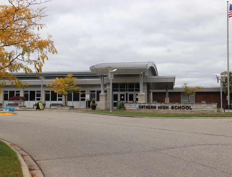front of northern highschool building
