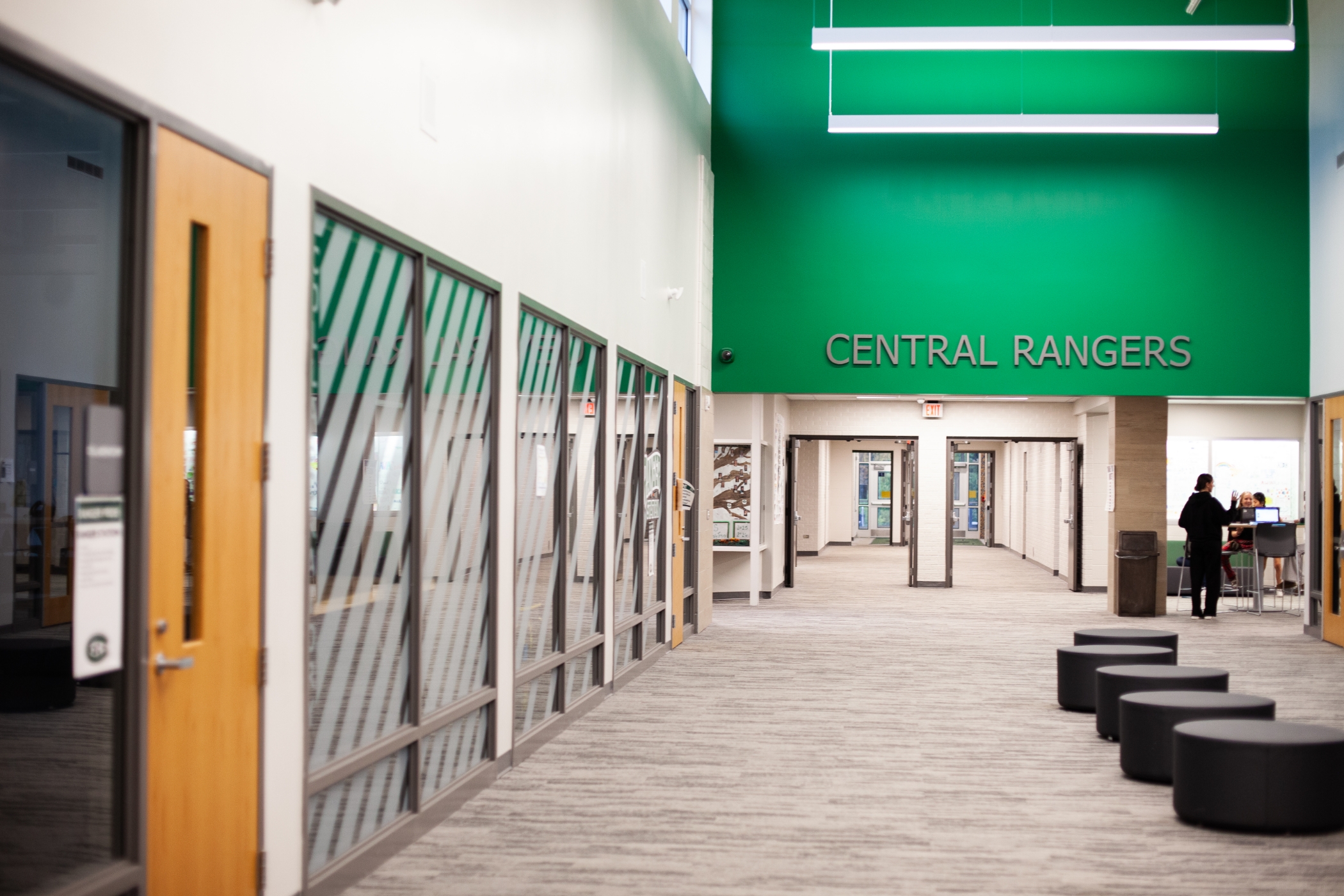 hallway with the words central rangers on it