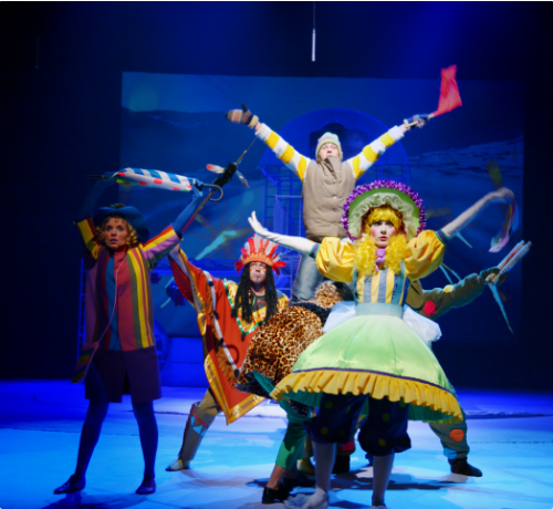 students performing at a play