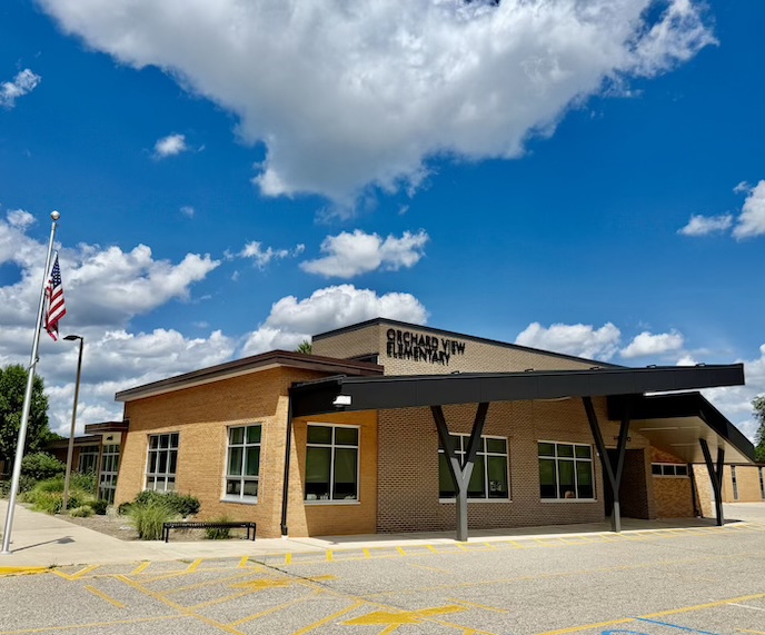 Front of Orchard View Elementary