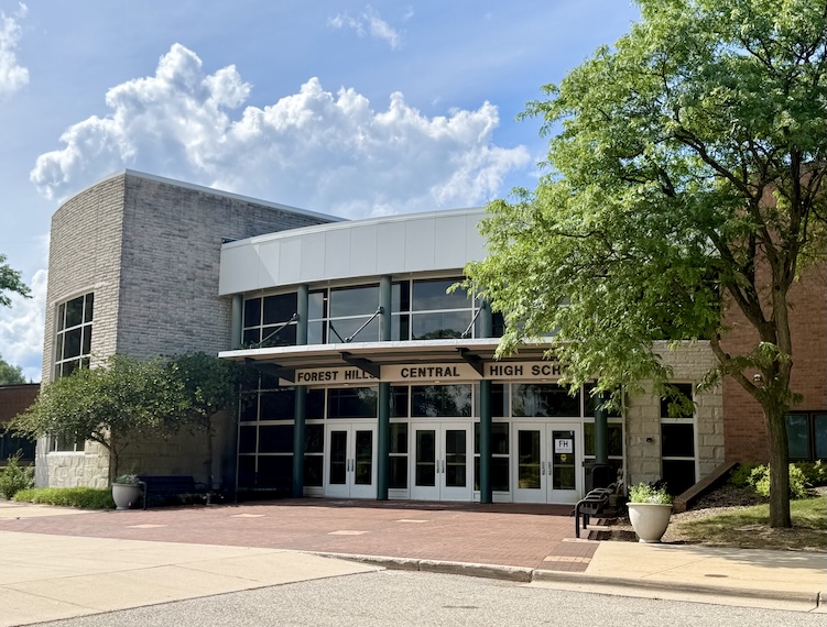the front of central high school