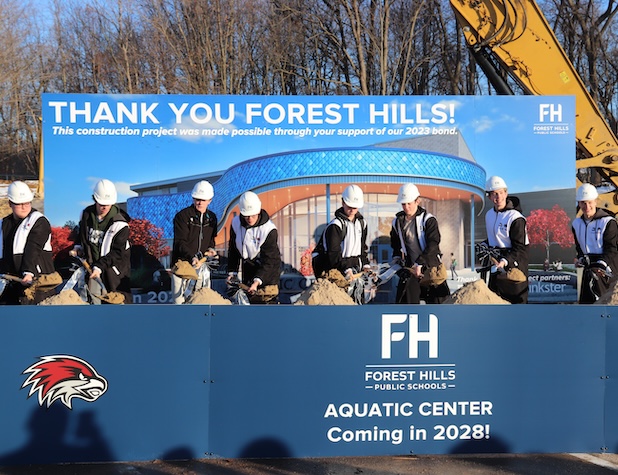 Groundbreaking at the FHPS new aquatic center